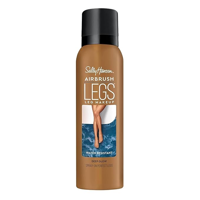Sally Hansen Airbrush Legs Leg Spray-On Makeup Deep Glow and Tan Glow 4.4 Oz Each