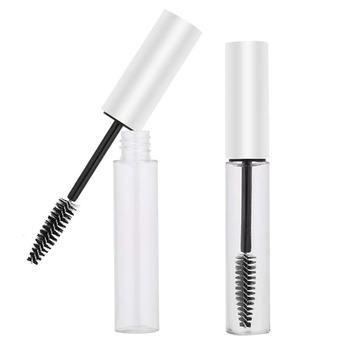 5 Colors 10ml Empty Mascara Tube with Eyelash Wand, Portable Reusable Refillable DIY Container Mascara Brush for Home and Travel (5#)
