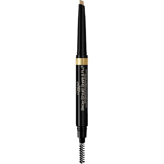 L'Oreal Paris Brow Stylist Shape & Fill Mechanical Eye Brow Makeup Pencil, Blonde, 0.008 oz.