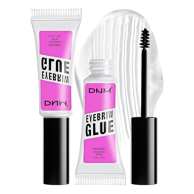Tinted Thickening Mascara Brow, Shaping Makeup Gel,Waterproof, Transfer-proof, Brush to Fill in Eyebrows and Cover Gray Hairs - Cruelty Free (B-2Pcs 01 Transparent, B)