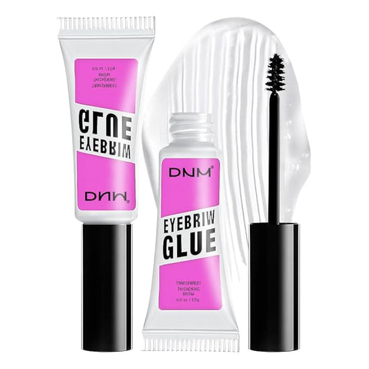 Tinted Thickening Mascara Brow, Shaping Makeup Gel,Waterproof, Transfer-proof, Brush to Fill in Eyebrows and Cover Gray Hairs - Cruelty Free (B-2Pcs 01 Transparent, B)
