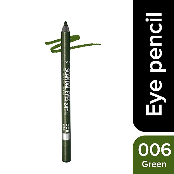 Rimmel Scandal'eyes Waterproof Liner, Green 006, 1.2 g