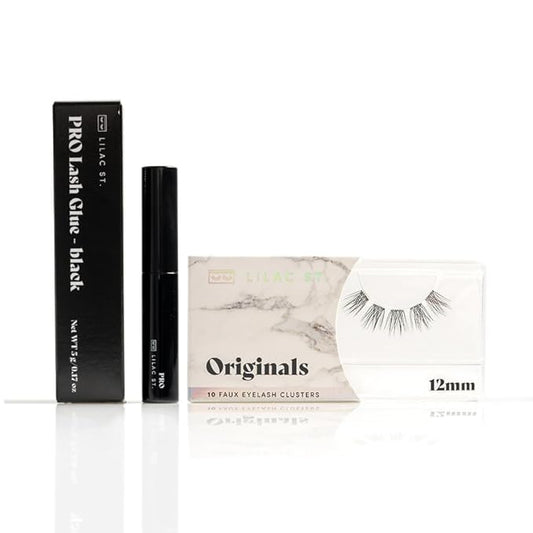 Lilac St - Original Lashes & Pro Black Lash Glue - Soft, Natural Look - Long-Lasting, Lightweight, Reusable - Vegan & Cruelty Free - 12 mm