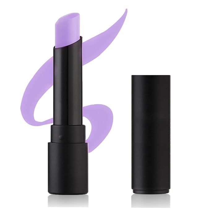 Go Ho Makeup Pastel Purple Cream-Blendable Stick-Waterproof Pastel Purple Professional SFX Witch Ursula Face Paint,Safe Facepaint&Lip Smacking for Halloween Costumes Cosplay