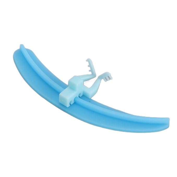 Eyelash Separator, Silicone Lash Extension Tool for Beginners Professional, Washable Reusable, Efficient Isolation Helper with 3 Colors (Blue)