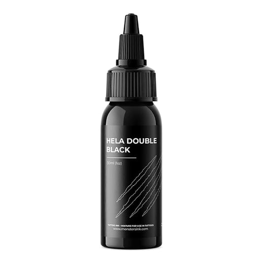 Black Tattoo Ink 30ml Monsters Ink Hela a Dynamic Double Black Tattoo Ink for Solid Blackwork and Fill-in, Black Ink Tattoo (Hela Black, 1oz)