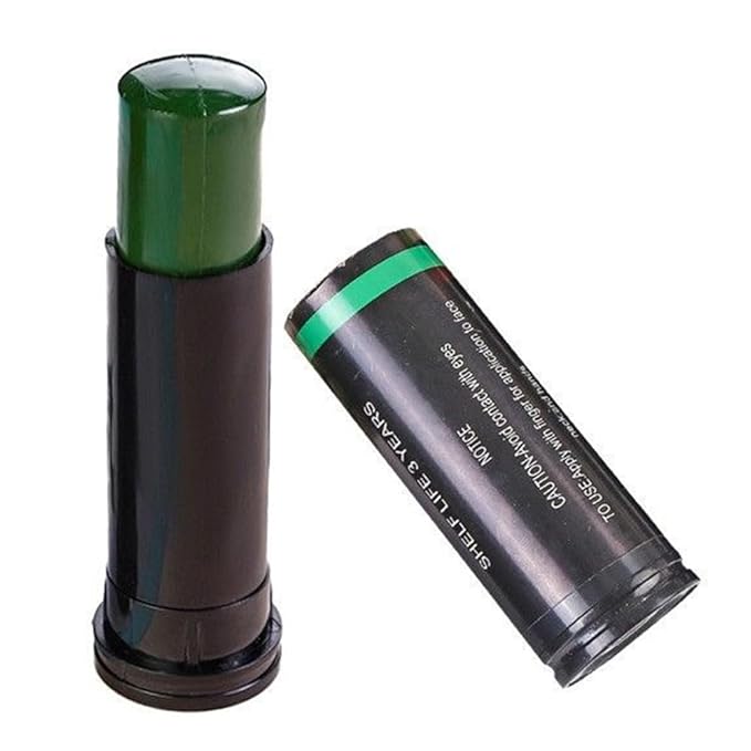 3 Colors Camo Face Paint Eye Black Stick Anti-Sun Portable Camouflage Suit Waterproof Easy Removal Equipment Outdoor Camping Supplies Bulk Baseball/Softball/Football Sport Hunting