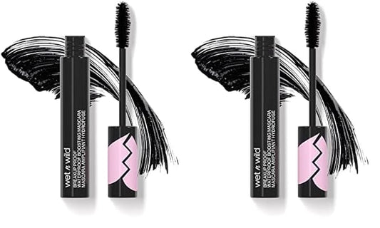 wet n wild Breakup Proof Waterproof Boosting Mascara (Pack of 2)