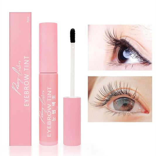 Eyebrow Tint,Instant Eyebrow Color,Instant Brow Dye Kit,Eyelash Dye,Professional Makeup Tinted Eyebrow Mascara,Eyelash and Brow Color with Natural Effects,Safe & Easy to Use-Dark Brown