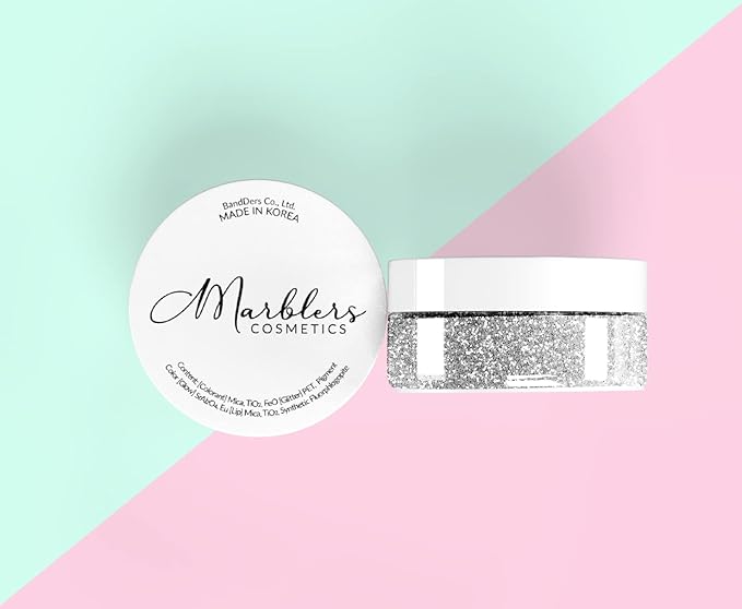 MARBLERS Holographic Glitter [Holo Olive Gold] 0.18oz (5g) | Fine | Non-Toxic, Vegan, Cruelty-Free | Eyeshadow, Body Butter, Nail Polish, Nail Art | Party, Body, Face, Hair Makeup