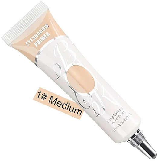 Matte Eye Primer - Long-lasting Waterproof & Smudgeproof Eyeshadow Base - Prevents Oily Lids & Creasing - For Any Shadow Makeup Setting (Medium)