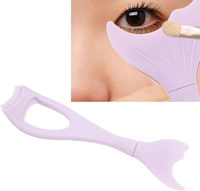 Stencil Set, Mascara Applicator Guard, Reusable Eyeshadow and Stencils Pad Kit, Easy to Use Eye Makeup Tool with,