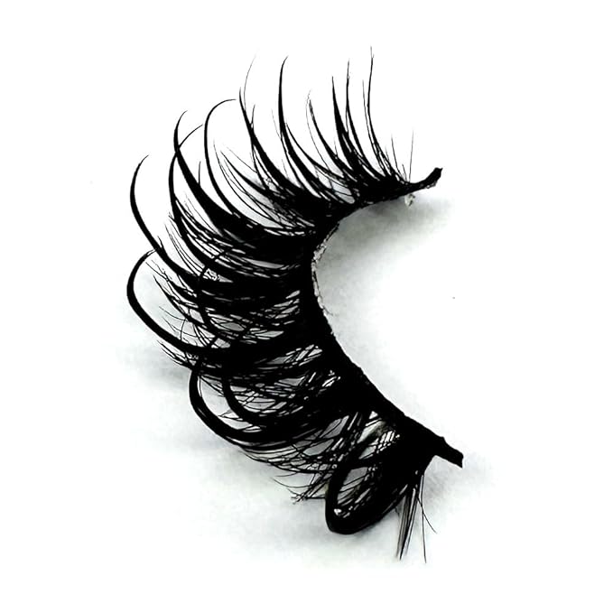 HBZGTLAD NEW 7pairs Cat eye Eyelashes 3D Natural False Lashes 5d Fluffy Soft Cross Manga Lashes Wispy Natural Eyelash Extension Makeup (DT02-8)