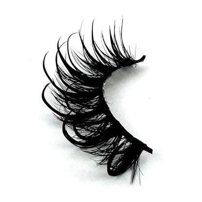 HBZGTLAD NEW 7pairs Cat eye Eyelashes 3D Natural False Lashes 5d Fluffy Soft Cross Manga Lashes Wispy Natural Eyelash Extension Makeup (DT02-8)