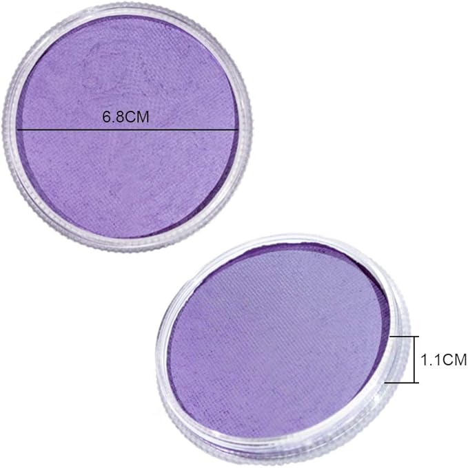 OPHIR Face Painting-30g Face Paint Body Paint Kit Basic Color Pigments for Halloween Stage Makeup Adults & Children Kids, Water Base, Easy to Clean (violet)