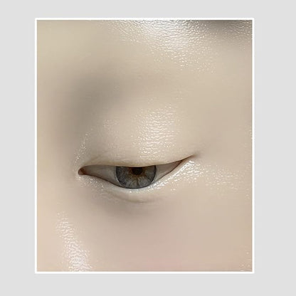 muzlee Face Eyes Makeup Practice Board 3D Realistic Face Skin Board Practice Model for Eyeshadow Eyeliner Eyebrow Lash Mapping