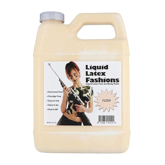 Flesh 32 Fl Oz - Liquid Latex Face and Body Paint, Ammonia Free No Odor, Arts and Crafts Paint for Halloween Zombie Cosplay!