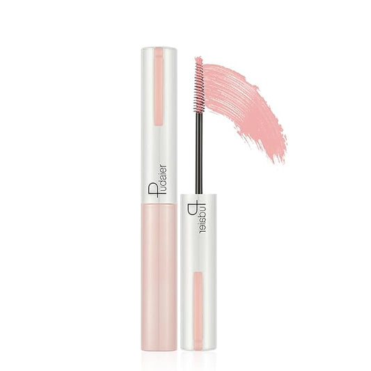 Washable Lengthening & Volumizing Mascara - Light Pink With Eyebrow Comb