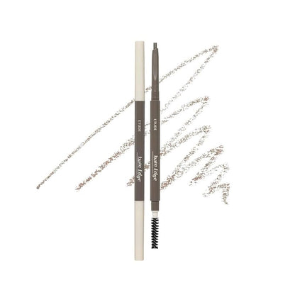 ETUDE Bare Edge Brow Pencil 05 Mild Taupe | A hexagon-shaped slim brush that delicately coats every strand of eyelashes | Brow Mascara | Zero Clump & No Bushy Brows, Korean Makeup, Perfect for Gift