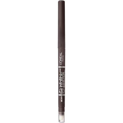 L'Oreal Paris Makeup Infallible Never Fail Original Mechanical Pencil Eyeliner with Built in Sharpener, Brown, 0.008 oz.