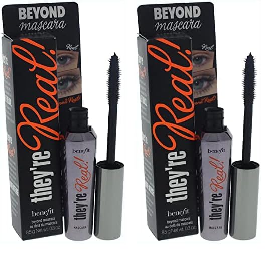 Benefit They're Real! Mascara, Beyond Black, 0.3 Ounce (Pack of 2)