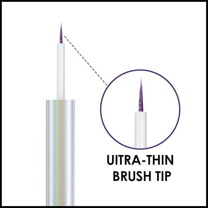 FOCALLURE Chameleon Liquid Eyeliner,Intense Color Shifting Eyeliner Pen,Metallic Multi-Reflective Finish,Waterproof,Smudge-proof,Ultra-Fine Tip,METAL LOVE
