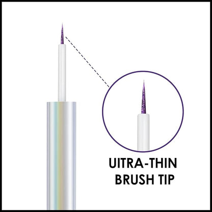 FOCALLURE Chameleon Liquid Eyeliner,Intense Color Shifting Eyeliner Pen,Metallic Multi-Reflective Finish,Waterproof,Smudge-proof,Ultra-Fine Tip,METAL LOVE