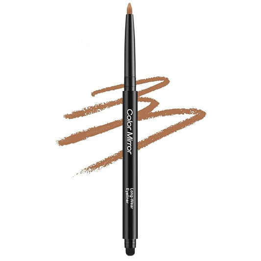 Smudge Proof Eyeliner, Waterproof Retractable Eye liner with Brush, Matte and Shimmer Eyeliner Pencil, Creamy Texture, Long lasting & Smooth(21 Hazelnut Matte)