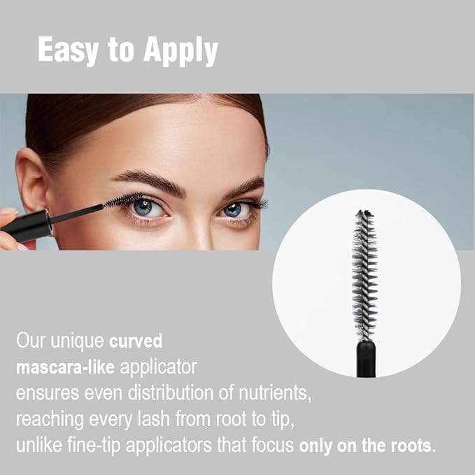 Multi-peptide Growth Boosting Eyelash Serum, Irritation-free, Natural and Advanced formula for Thicker and Longer Lashes