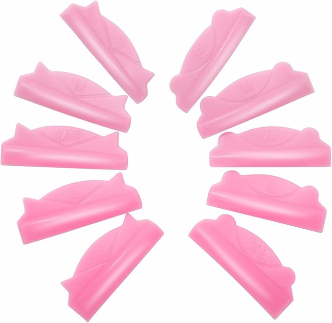 Eyelash Lift Shields Mix Lash Lifting Pad Mix Size Glueless Lami Lamination Roller Upper Lower Lash Perm Flat C Curl Pads for All Eyes Curling Like Long Extension Look Work Well with Your Balm Glue