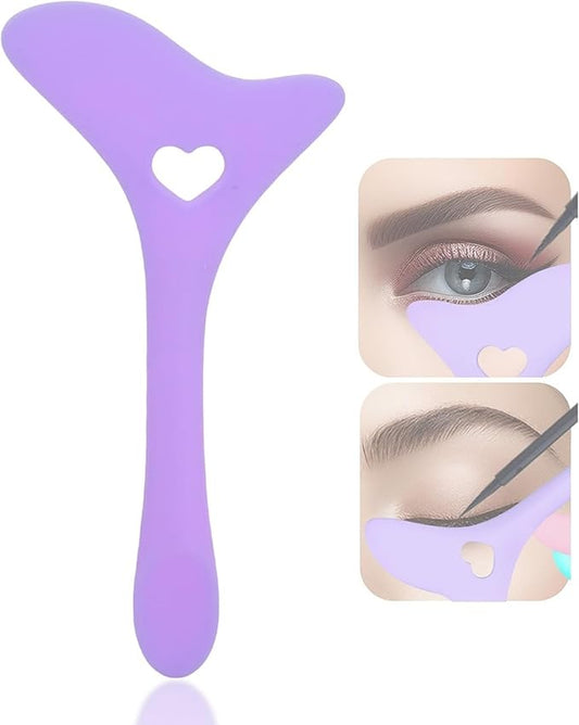 Eye line Stencil, Silicone Winged Tip Aid Eyebrow Pencil Stencil, Professional Eye line Mascara Drawing Aid Makeup Applicator Tool Eye line Mold for Makeup Artist
