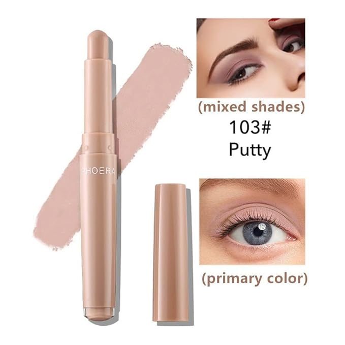 Go Ho Matte Eyeshadow Stick - Waterproof Cream Eyeshadow Pen, Smooth Easy To Color, 103# Putty
