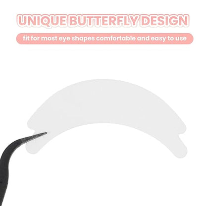 100 Pairs Eyelash Under Eye Pads for Lash Extensions Lint Free Eyelash Tech Supplies Sticky Eye Lash Lift Patches No Tape Needed Fit Most Eye Shape Must Haves Beauty Tool for Eyelash Women