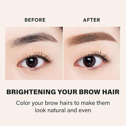 ETUDE Color My Brows Big Size - Natural Brown (9g) | Beeswax & Carnauba Wax | Eyebrow Mascara, Quickly Fixing Natural Eyebrow Makeup with Care Effect | Korean Makeup, Kbeauty