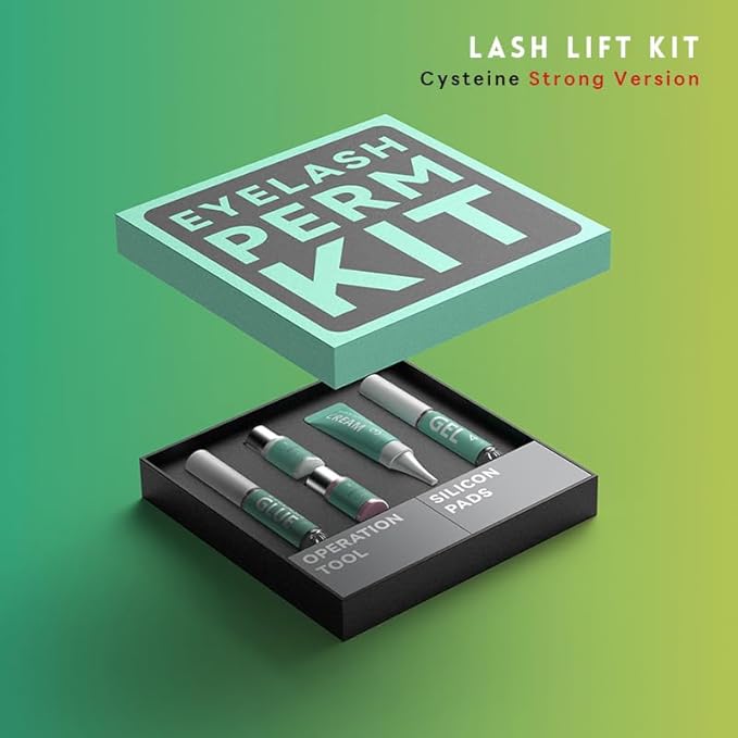 Glimocn Lash Lift Kit Eyelash Curl Cysteine Fast Perm Extension Lamination Setting Lotion Cream Eyelash Serum Gel Glue Rods Pads Tools Salon Eyeliner