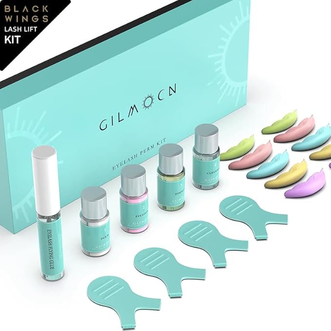 Glimocn Lash Lift Kit Eyelash Curl Cysteine Fast Perm Extension Lamination Setting Lotion Cream Eyelash Serum Gel Glue Rods Pads Tools Salon Eyeliner