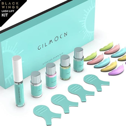 Glimocn Lash Lift Kit Eyelash Curl Cysteine Fast Perm Extension Lamination Setting Lotion Cream Eyelash Serum Gel Glue Rods Pads Tools Salon Eyeliner