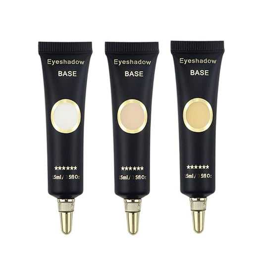 2PCS Eyeshadow Primer,Makeup Primer for Face,Potion,Vegan,Cruelty-Free,Long Lasting Cream Liquid Eye-shadow for All Shadows,Great for Oily Lids Primer (White+Nude+Warm)