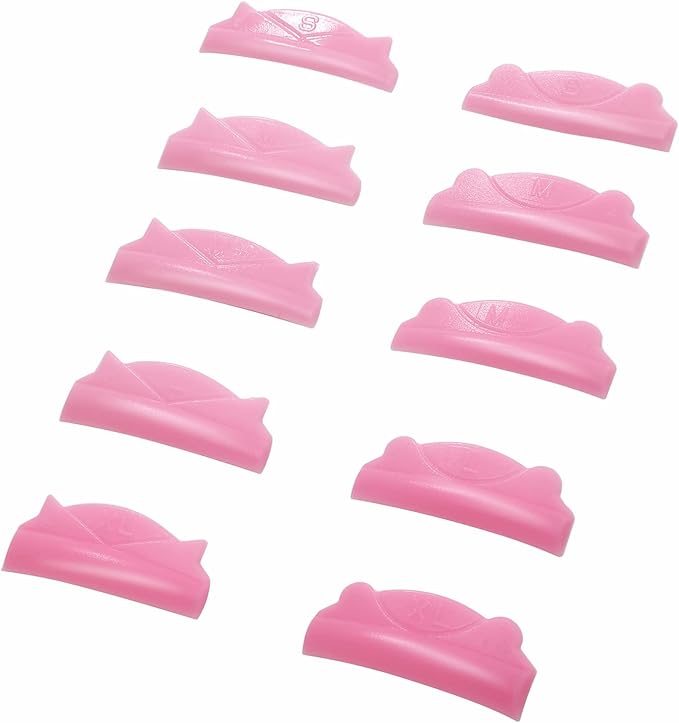 Eyelash Lift Shields Mix Lash Lifting Pad Mix Size Glueless Lami Lamination Roller Upper Lower Lash Perm Flat C Curl Pads for All Eyes Curling Like Long Extension Look Work Well with Your Balm Glue