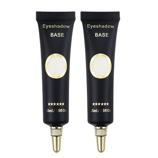2PCS Eyeshadow Primer,Makeup Primer for Face,Potion,Vegan,Cruelty-Free,Long Lasting Cream Liquid Eye-shadow for All Shadows,Great for Oily Lids Primer (White * 2)