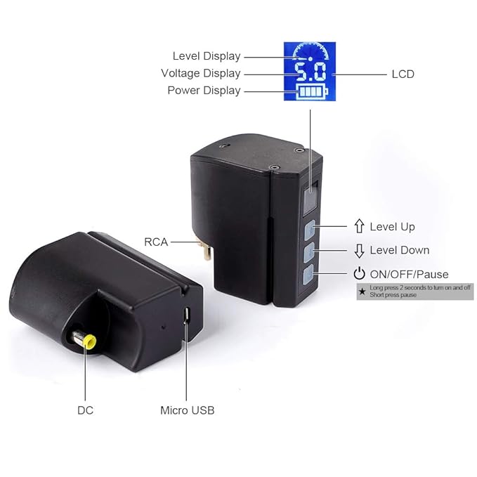 Hawink Mini Tattoo Battery Tattoo Rechargeable USB Power Supply Digital Display Tattoo Machine RCA Connector P198-RCA