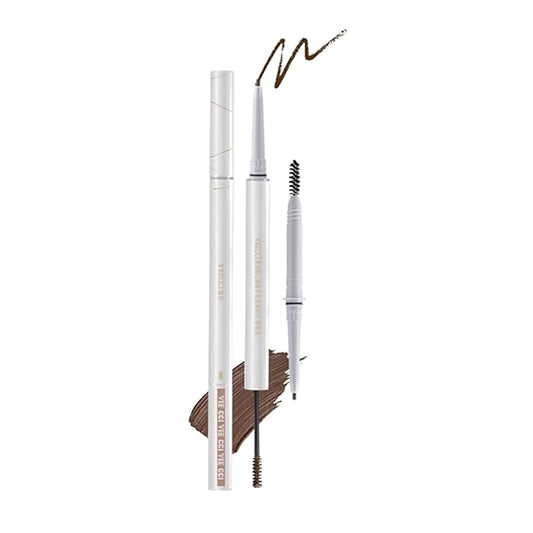 Eyebrow Pencil, 3-in-1 Brow Mascara, Tint & Brush, Long-Lasting, Smudge-Proof, Matte Finish, Microblading Gel Pen (03Espresso)