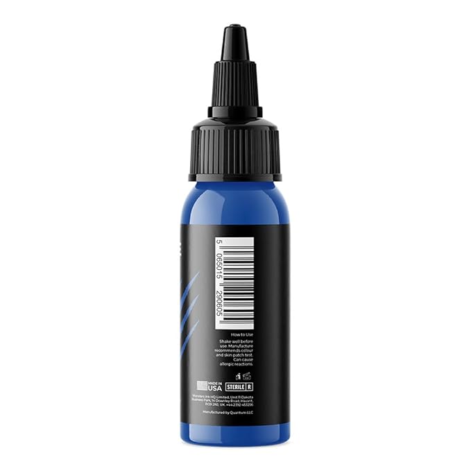 Blue Tattoo Ink by Monsters Ink Tattoo Ink, Banshee Blue 1oz