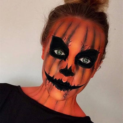 Mysense Neon Orange Face Body Paint Stick, Orange Eye Black Stick Baseball Softball Football, Cream Blendable Facepaint for Halloween Costume SFX Pumpkin Tiger Cosplay Makeup