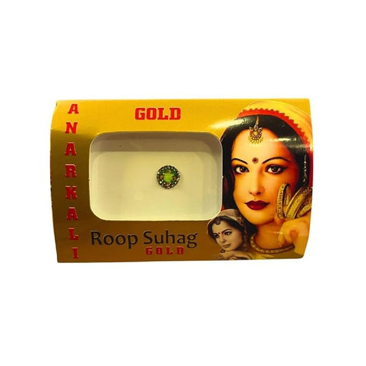 THE-KLASSY | Glitter Fancy Round | Bindis for Women | Small Size for Women and Girl. (DESIGN 7)