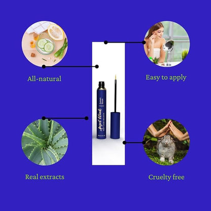 Premium Eyelash serum for longer, thicker and darker lashes, 100% natural with no side effects, amazing results just in 4 weeks. 3ML/0.1FL.OZ