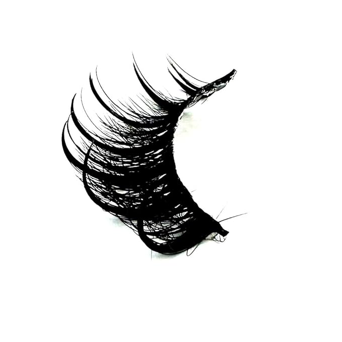 HBZGTLAD NEW 7pairs Cat eye Eyelashes 3D Natural False Lashes 5d Fluffy Soft Cross Manga Lashes Wispy Natural Eyelash Extension Makeup (DT02-6)