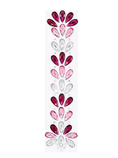 Crystal Face Stickers Tears Rhinestone Self-adhesive Hair Stickers Music Festival Revelry for Women and Girls