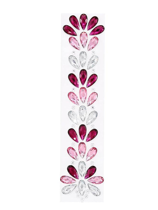 Crystal Face Stickers Tears Rhinestone Self-adhesive Hair Stickers Music Festival Revelry for Women and Girls