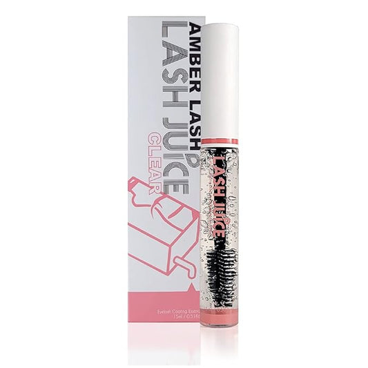 Lash Juice by Amber Lash, 3-in-1 Coating Essence and sealant for Eyelashes with Extensions and or Lift Perm, Protect and Nourish to Promote Healthy Eyelash 15ml / 0.51 fl oz (Clear)